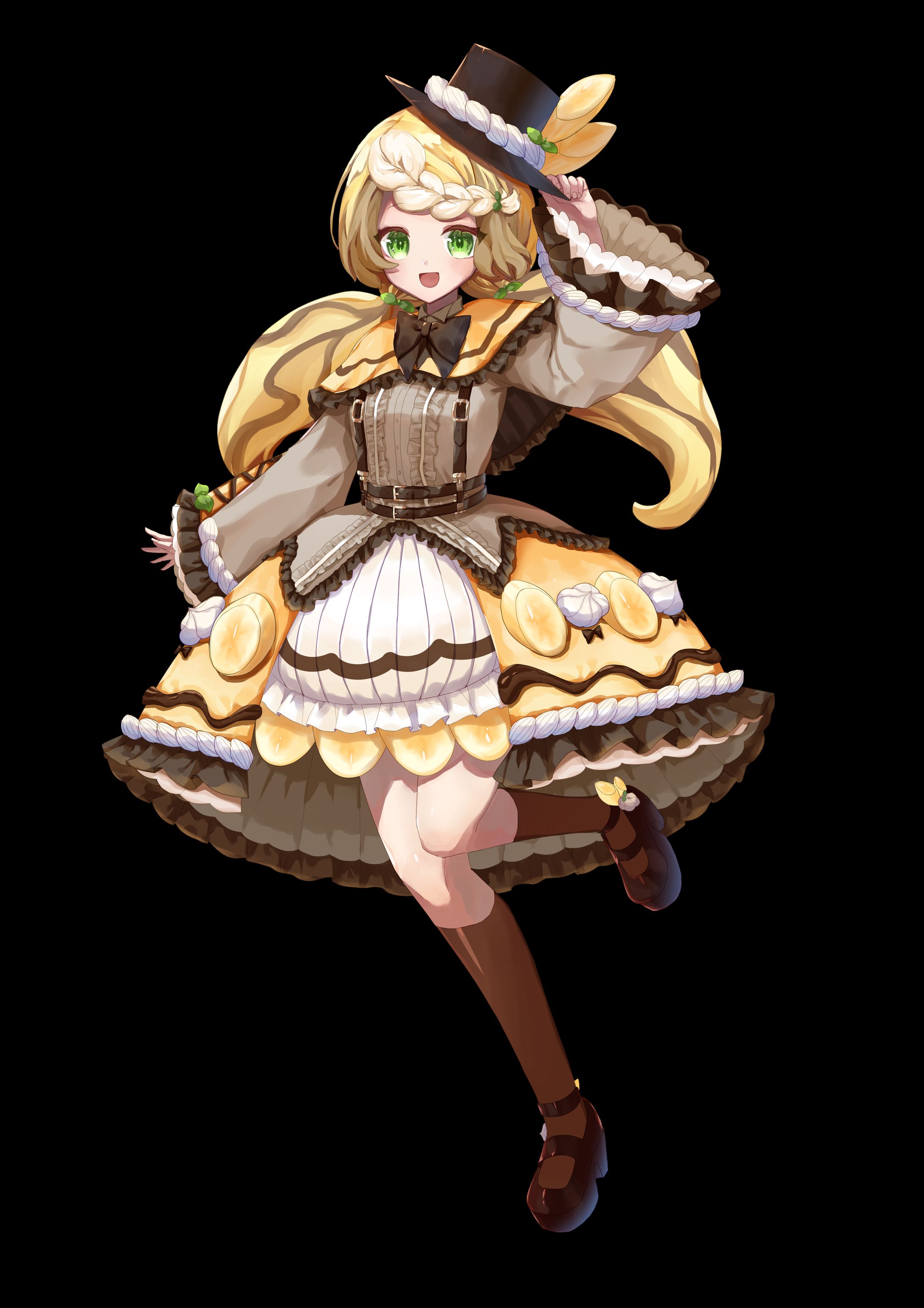 チョコバナナクレープ　擬人化-1