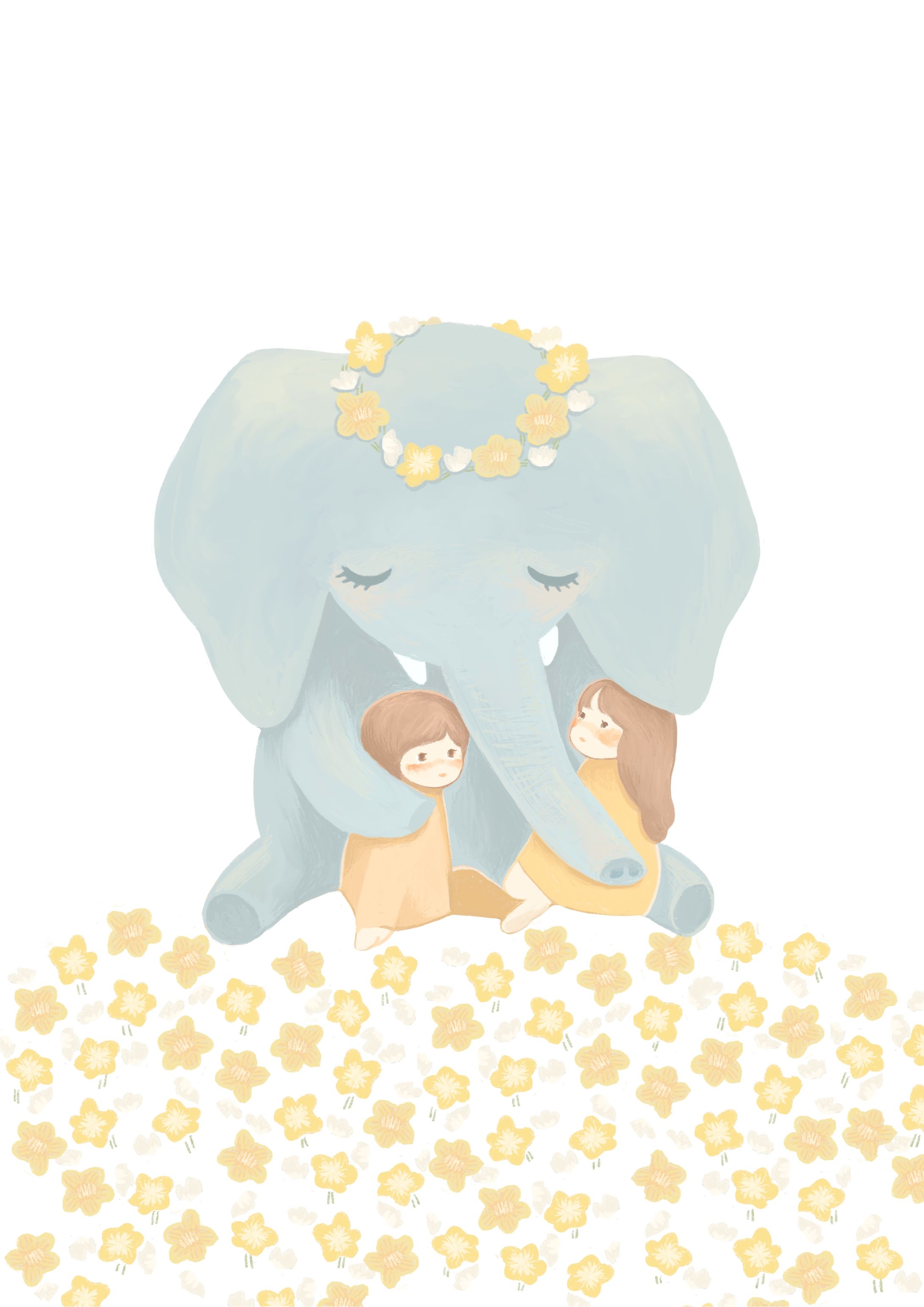 やさしいゾウと子どもたち-1