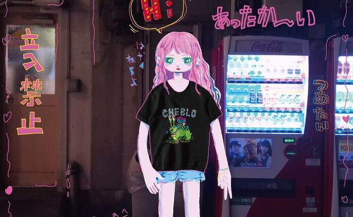 illustration、洋服