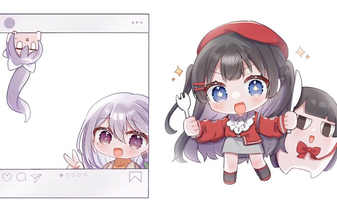 二次創作　アクリルグッズ用イラスト