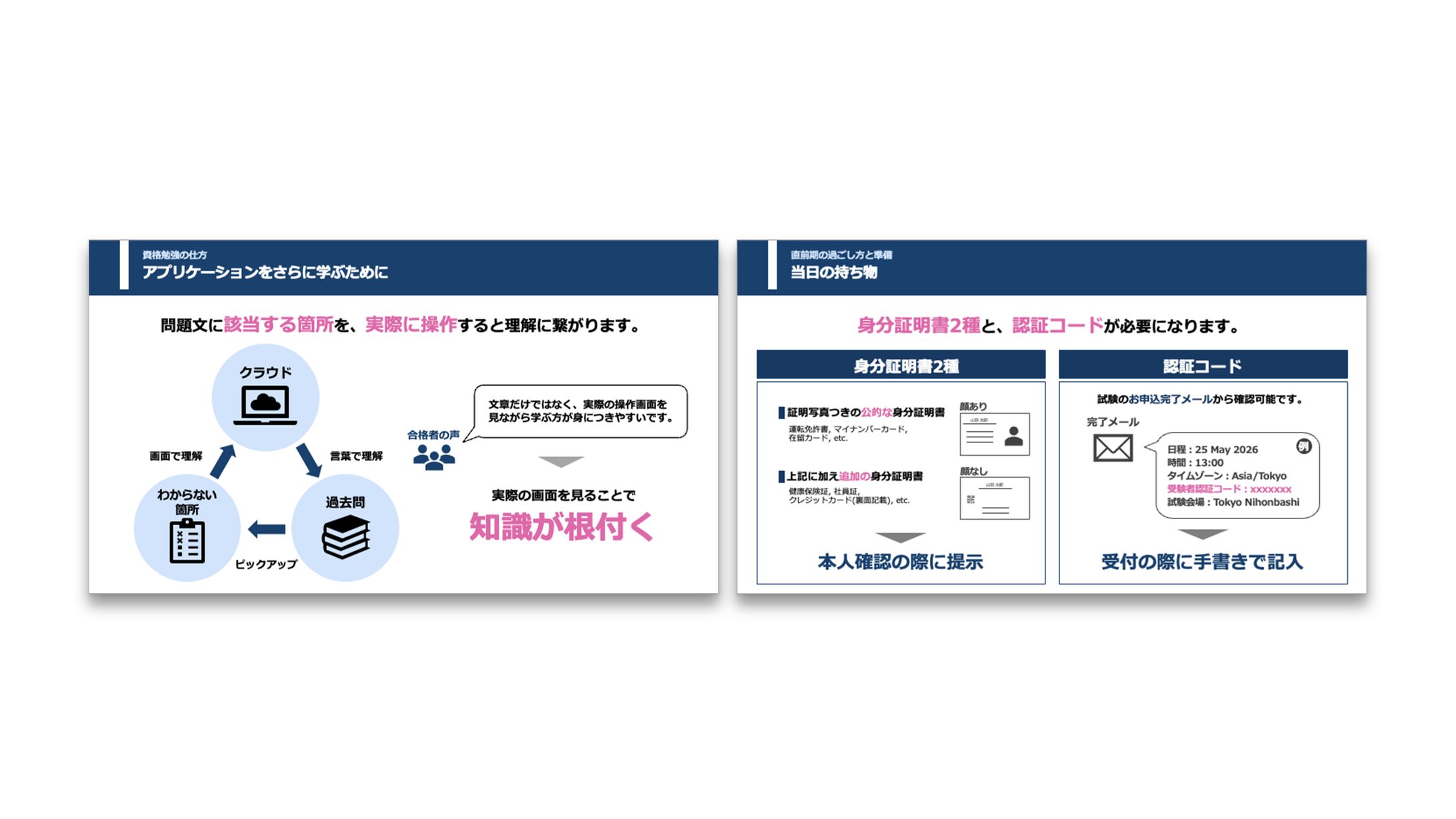 スライド | 資格学習と試験当日の持ち物-1