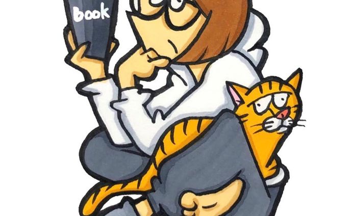 読書女。
#drawing  #illustration #art #artwork #cat #cartoon #イラスト #落書き #イラストレーター #絵 #アート #猫 #猫イラスト #茶トラ #茶トラ女子部 #女の子イラスト #ガールズイラスト #カートゥーン #イラストグラム