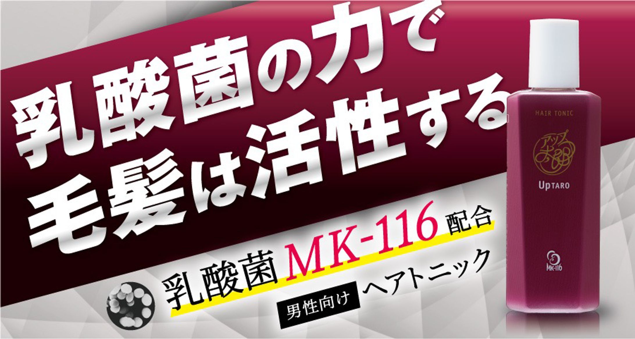 【PC版】「乳酸菌配合 男性向けヘアトニック」販売促進LP-1