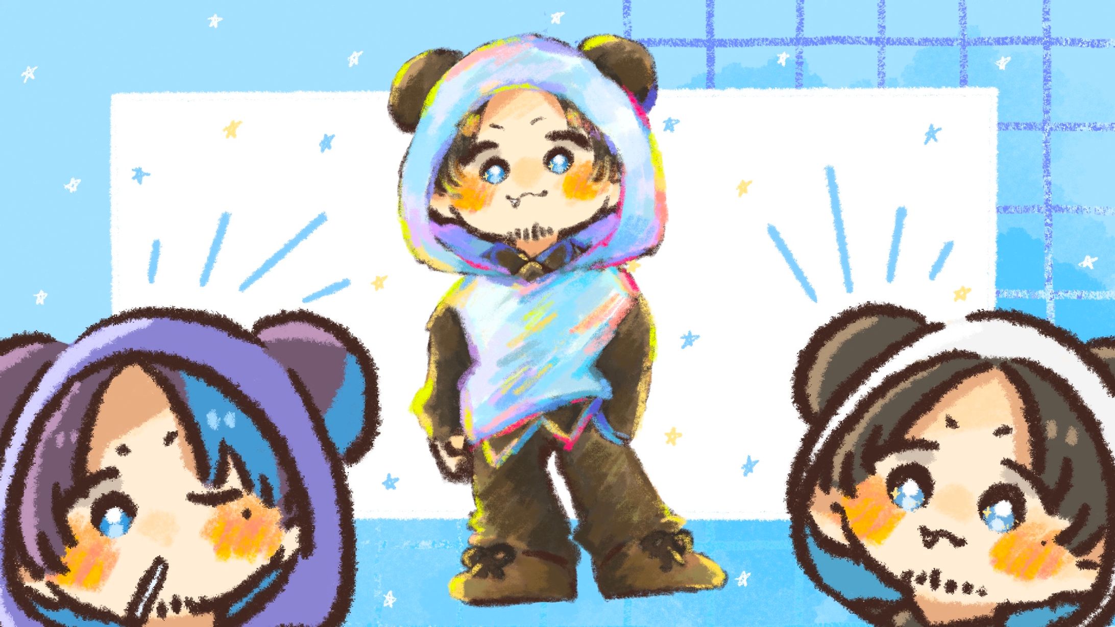 まどろみパンダ様配信用イラスト-1