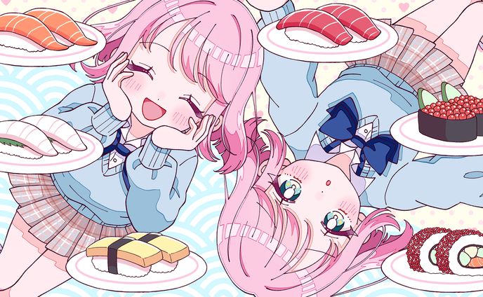 【ﾌﾘｰ】楽曲MVイラスト(だいすし!! / 秋の宮島.feat双葉葵音)