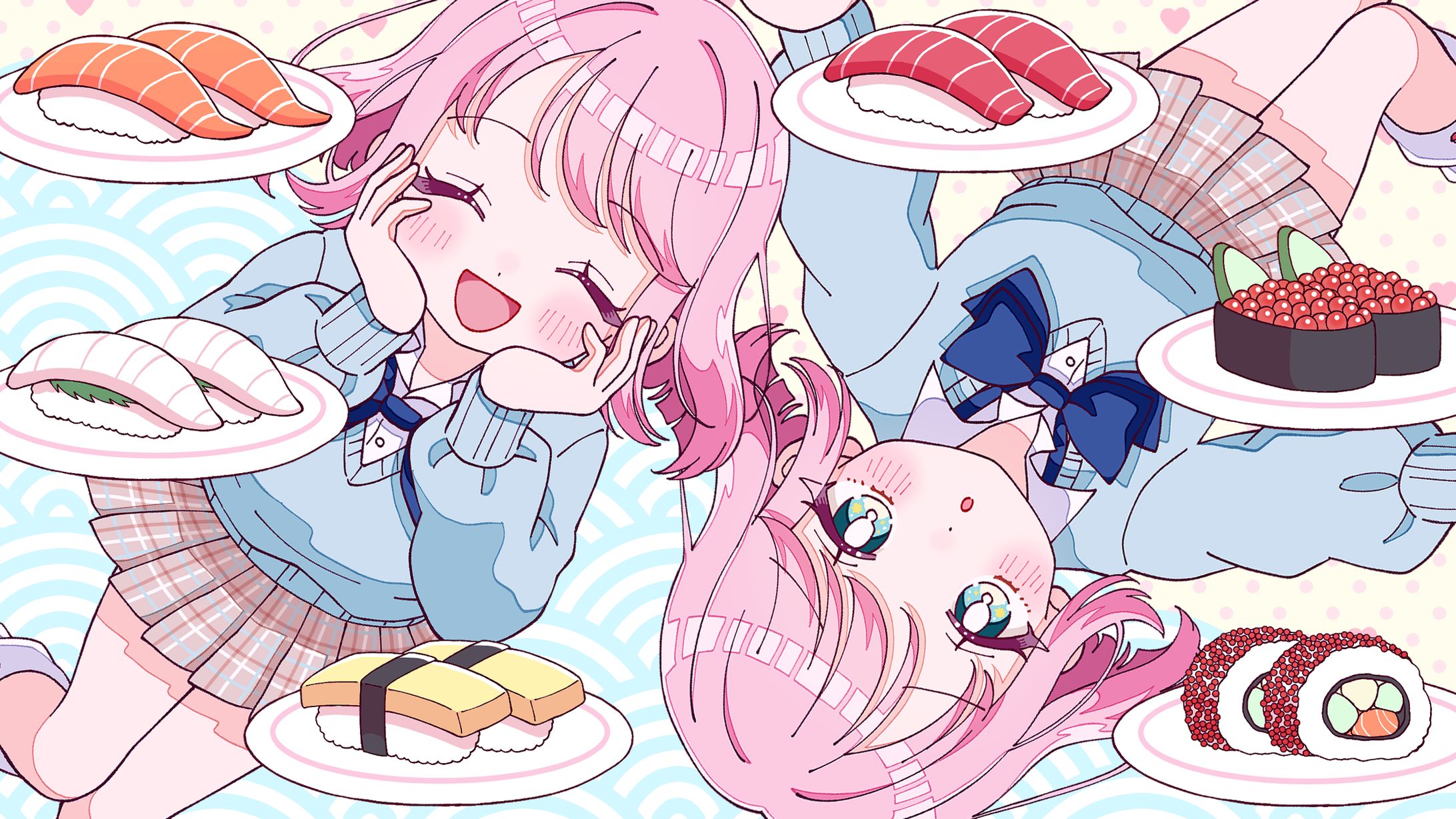 【ﾌﾘｰ】楽曲MVイラスト(だいすし!! / 秋の宮島.feat双葉葵音)-1