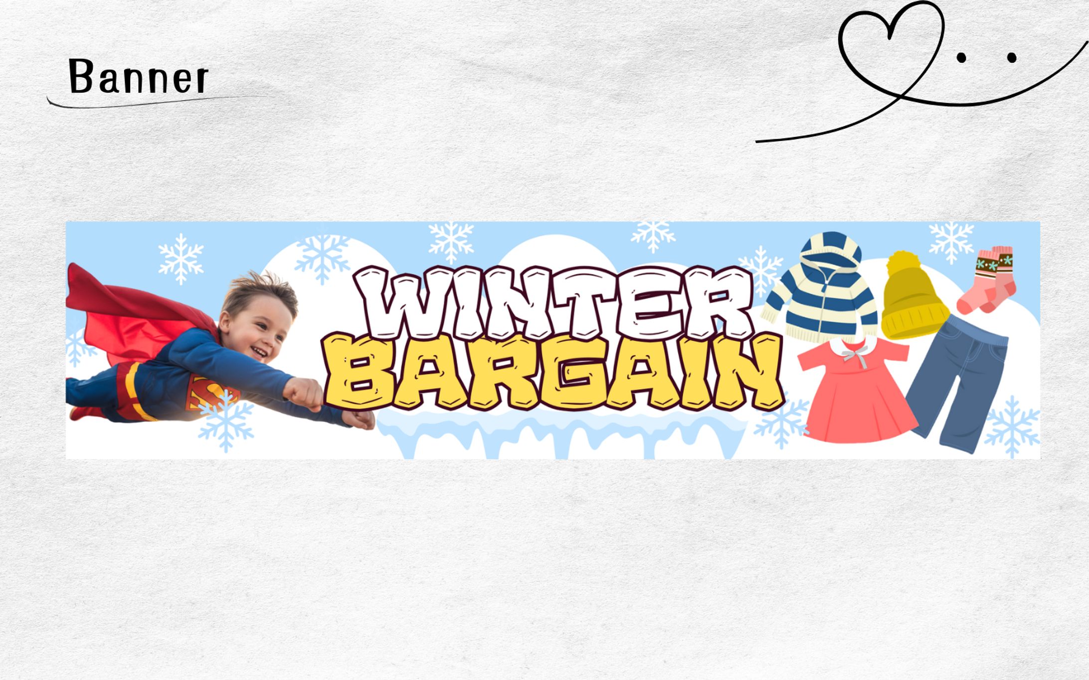冬季アパレル店セールバナー-1