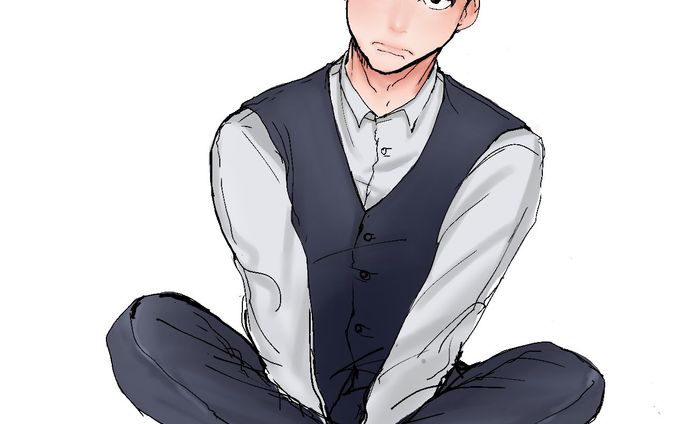 創作スーツ男子