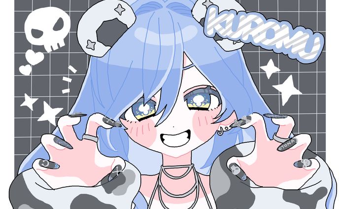 ぶいすぽっ！所属　夜乃くろむ　イラスト
