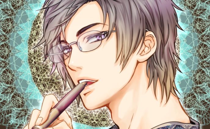 TRPG用キャラアイコン(背景おまけ、メガネなし差分あり)