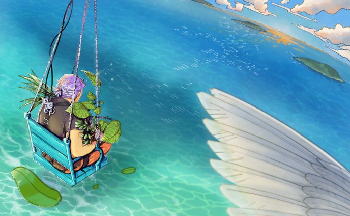 海を渡る