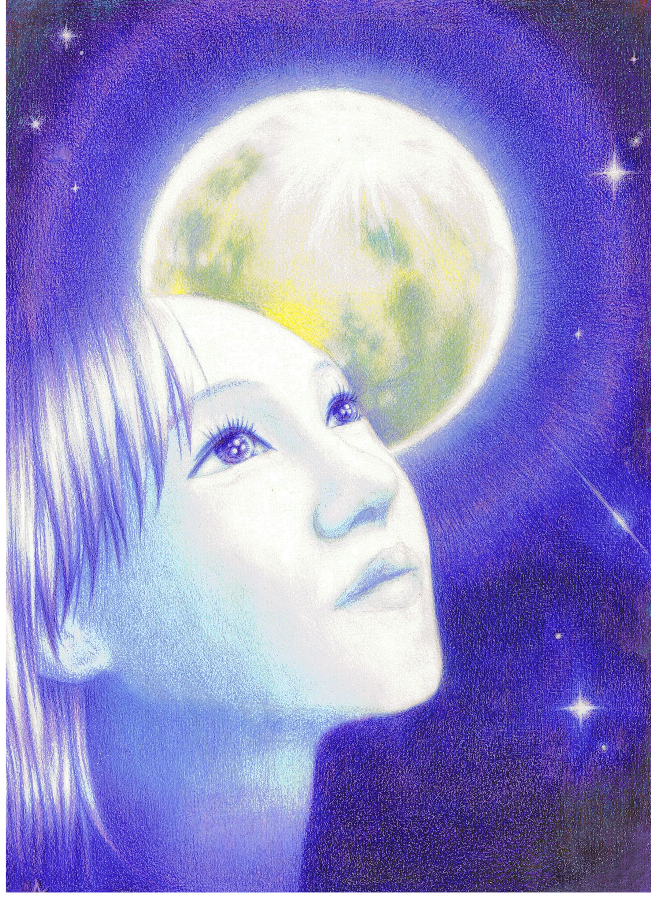 ブルームーンと女性-1