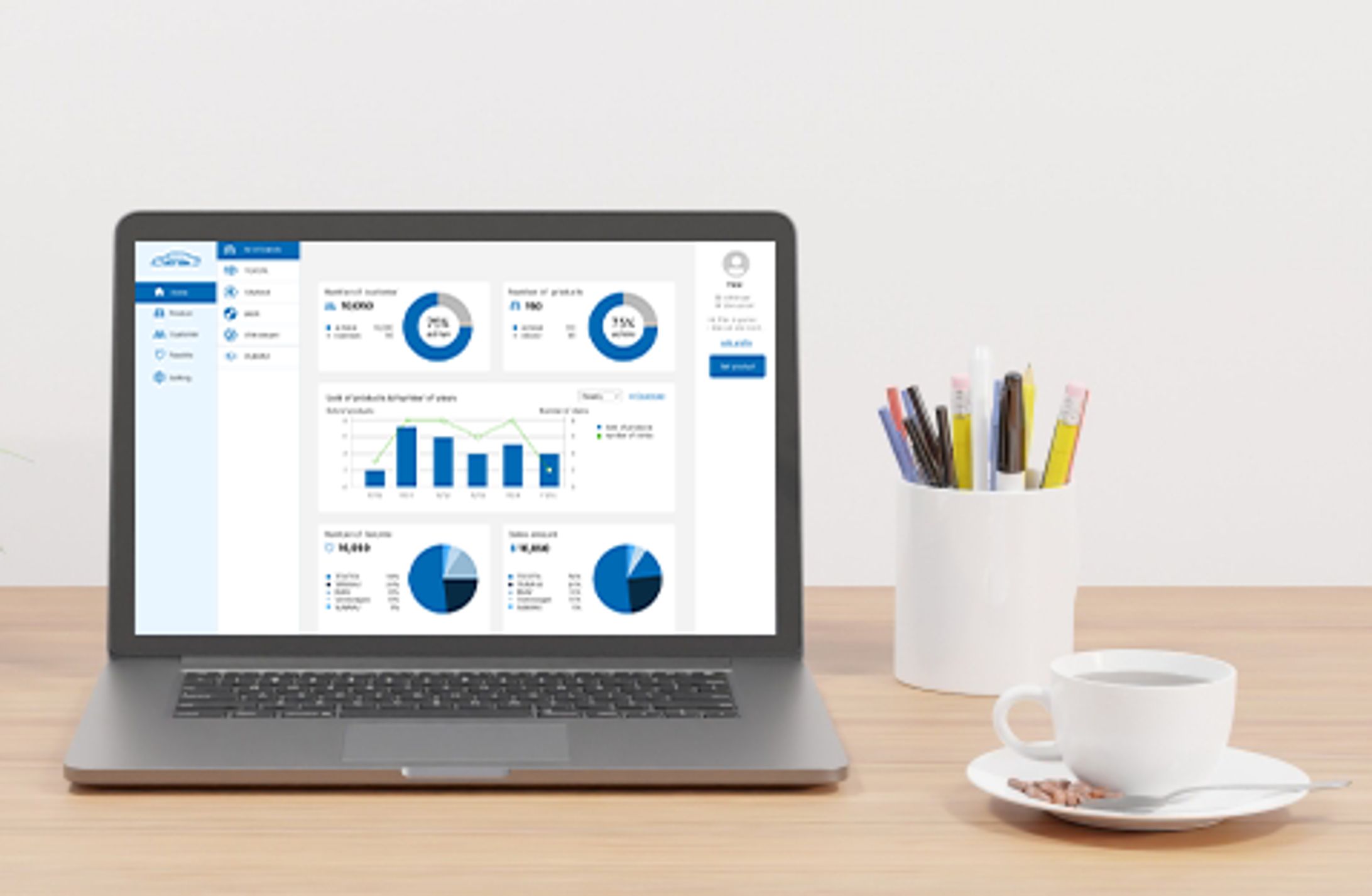 車販売の管理ダッシュボード-1