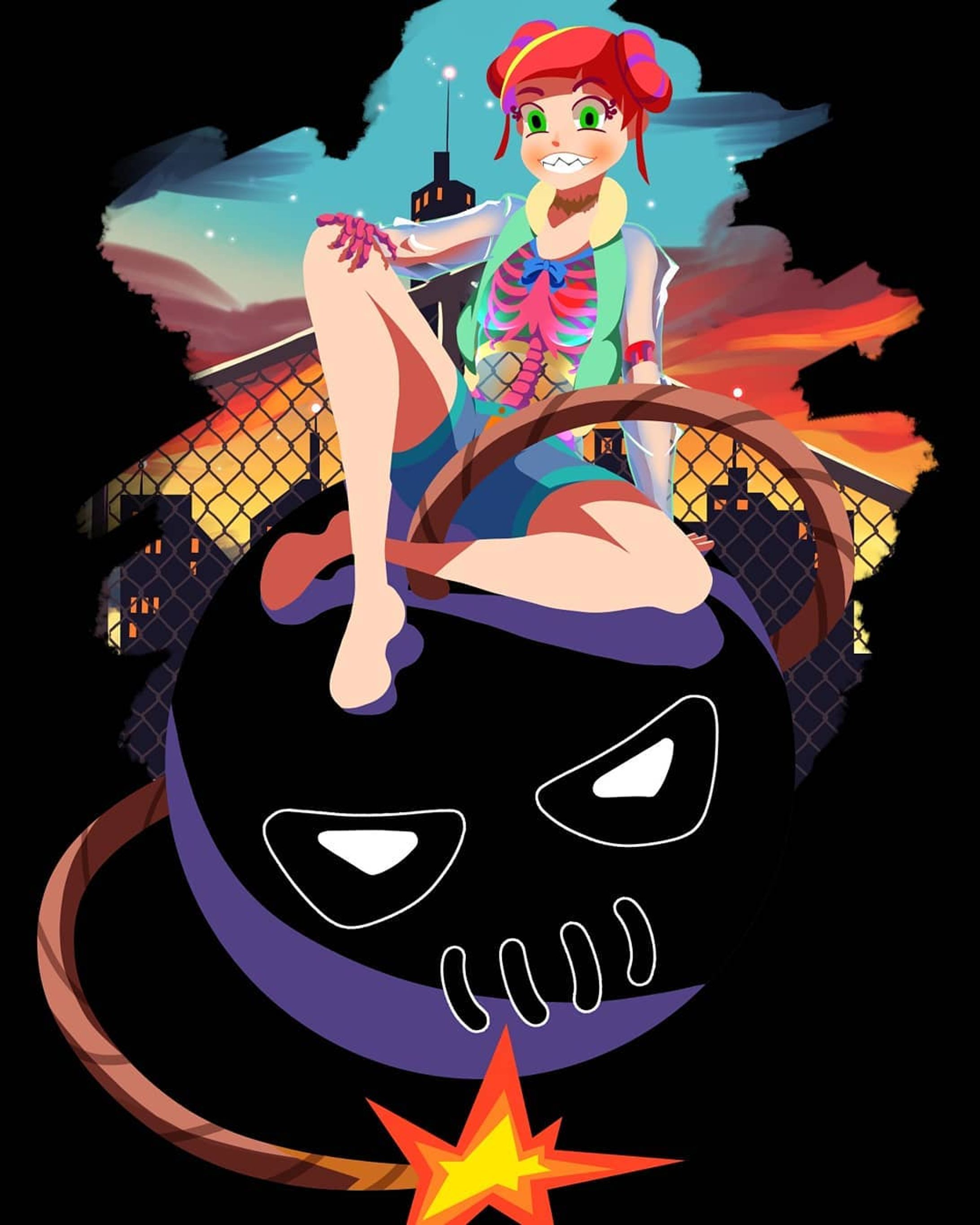 CherryBomb
A city girl with an explosive personality.

deviantart.com/renkastel

 #cartoondrawings #animecartoons #animecartoonstyle #animecartoon
#digitalartanime #digitalarte #artecartoon
#cuteanime #dibujodigital #firtspost #devianart #cartooncharacter #artdigital #drawinganime #myartstyle 
#clipstudio #clipstudiopaint #illustrationwork #moegirl #cuteanimegirl  #cuteanimegirls #cutecartoongirl #originalcharacter #cherrybomb #art #zombiegirl #zombieart-1