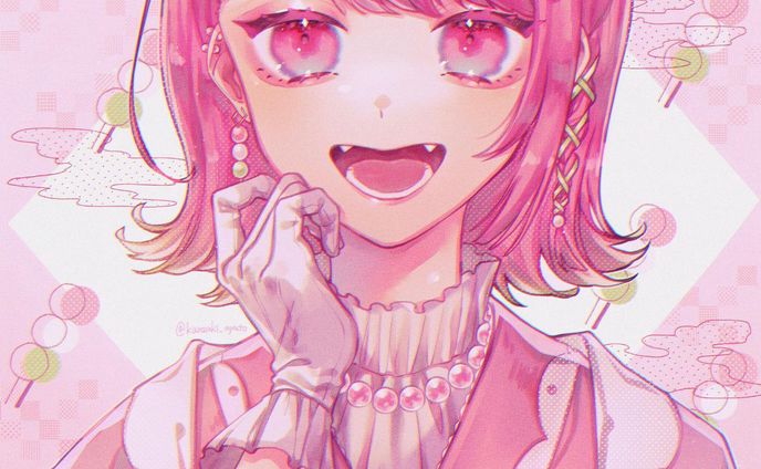 🍡三色団子 擬人化 ①🍡﻿
﻿
﻿桃色🌸﻿