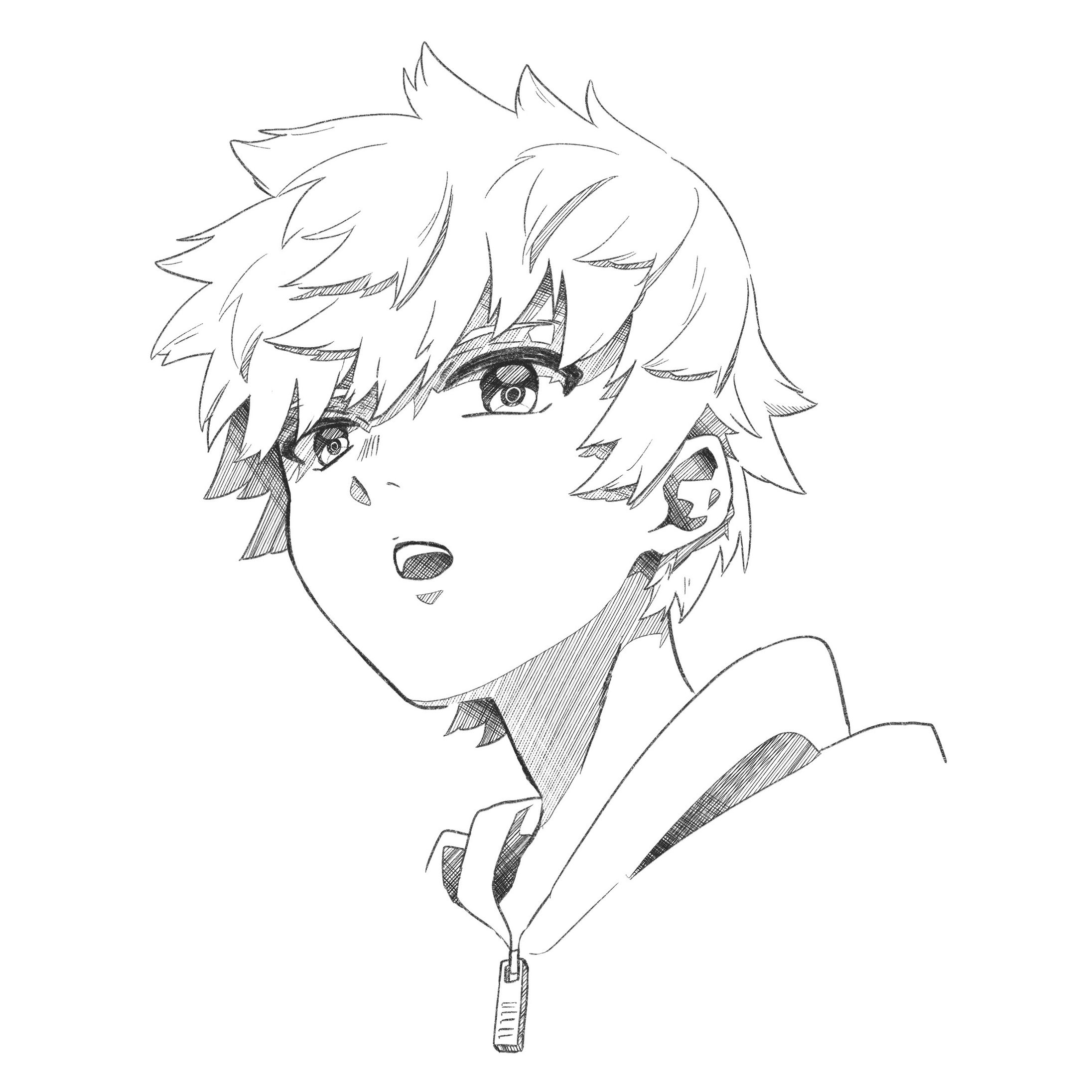 モノクロイラスト-1