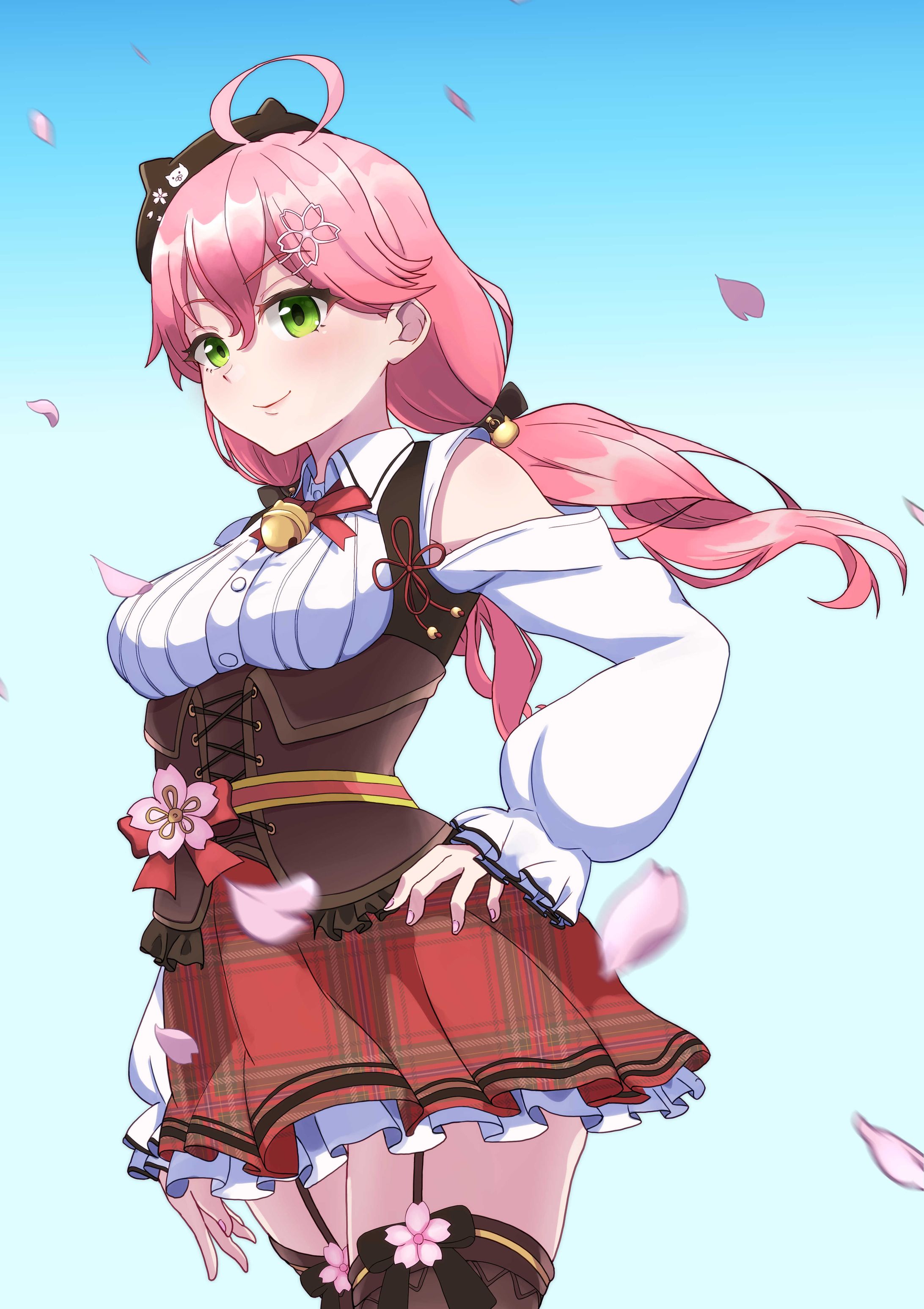 さくらみこファンアート 完成 裸眼-1
