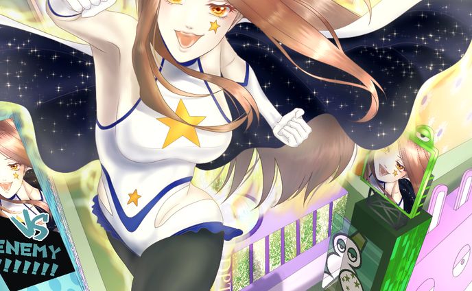 ポップな街で活躍するヒーロー