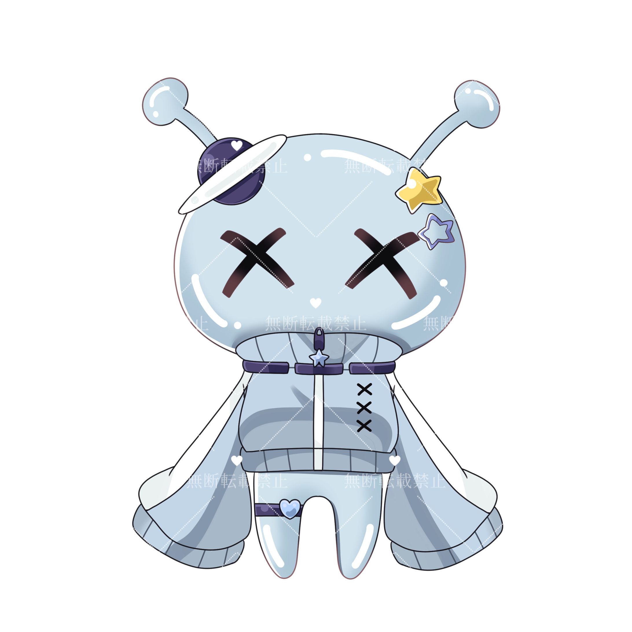 宇宙人キャラ　立ち絵-1