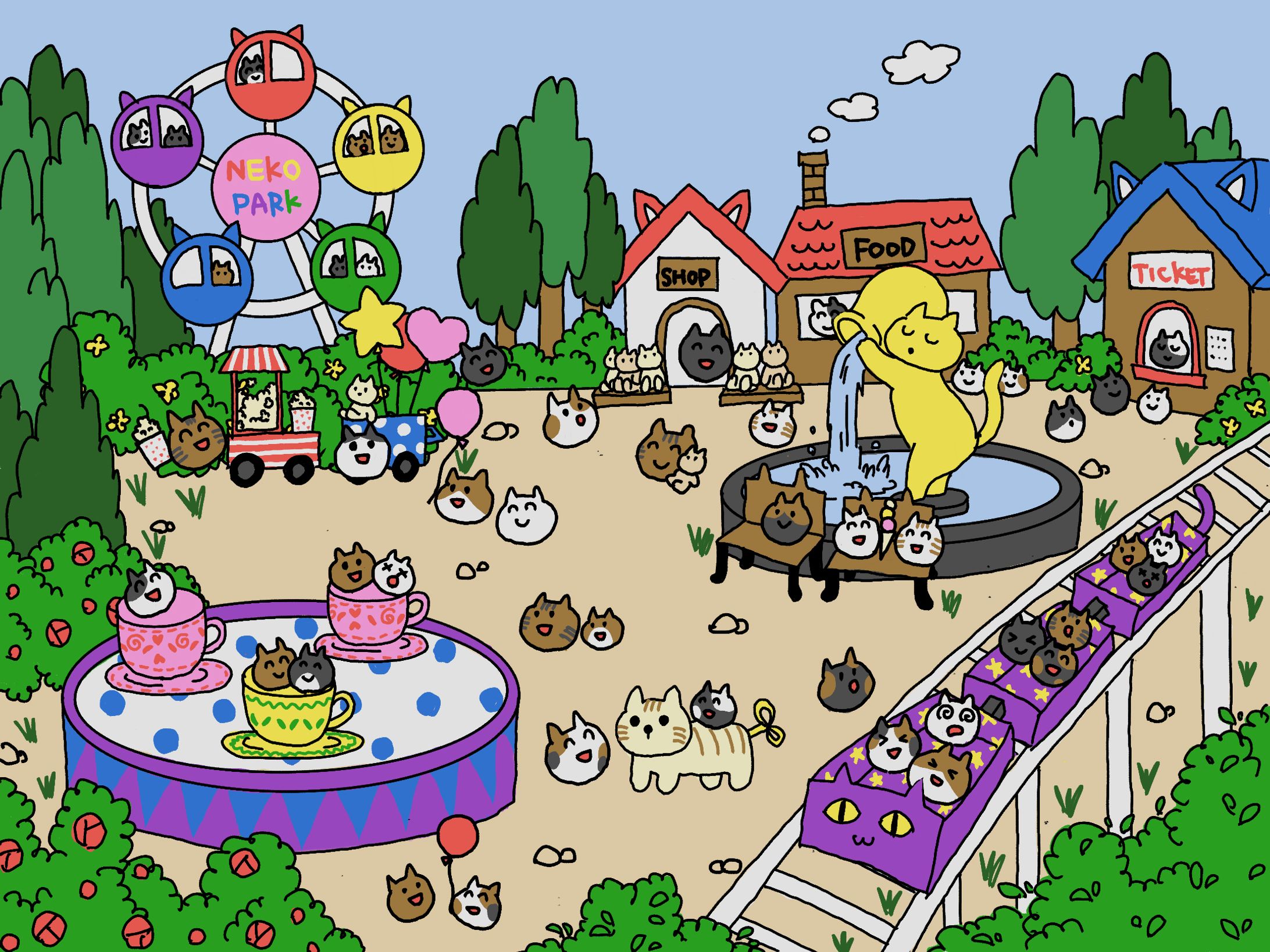 猫たちの街-1