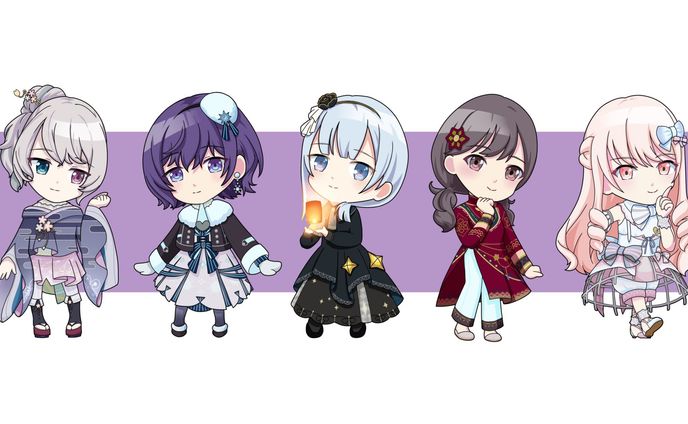 ミニキャライラスト、planning logo/title logo