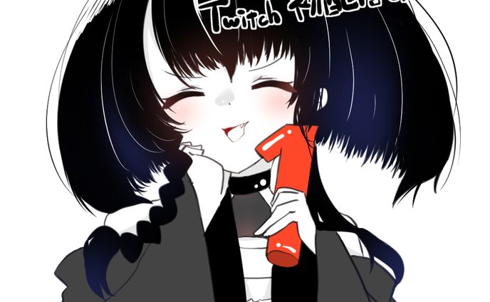 Twitch始めて１年！イラスト
