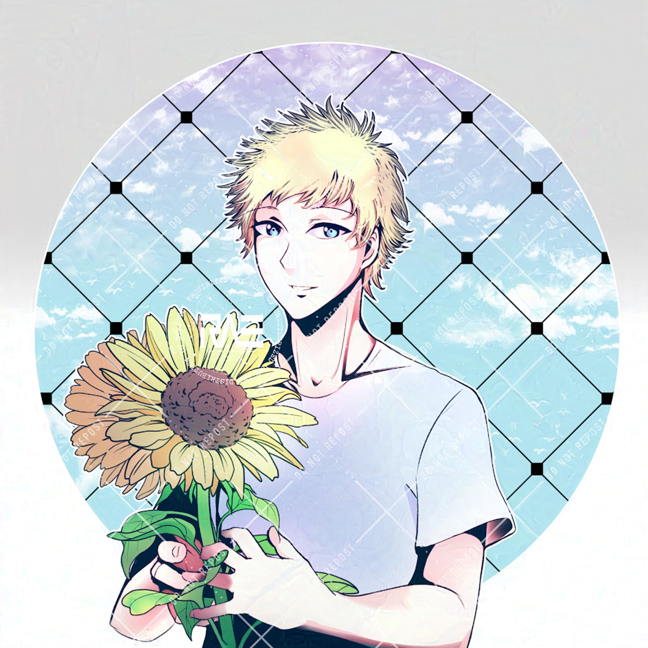 Simple Colored; Sunflower Boy-1