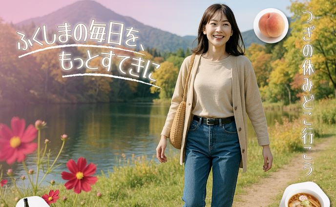 バナーデザイン｜ふくしま街散歩 TOPページメインビジュアル（CWコンペ案件）