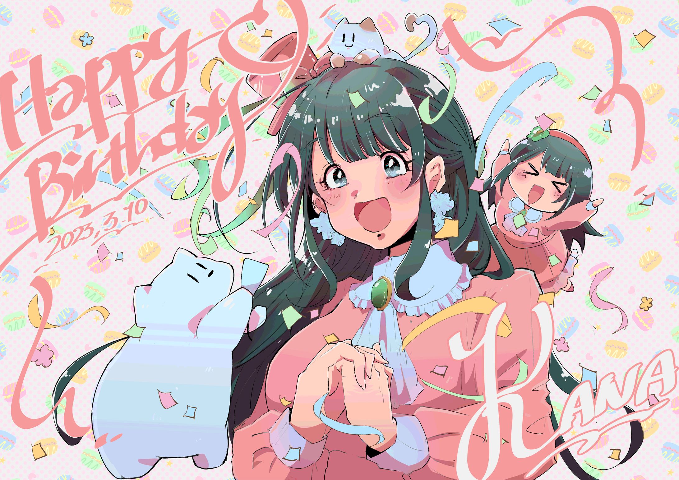 優木かな生誕企画2023用イラスト(2023)-1