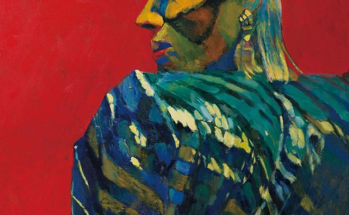 「Pepper LaBeija」 (1948-2003) 
Oil on Canvas 
1,167mm×910mm 
As known as mother of house of LaBeija  and fashion designer.
Born in Bronx.
@delphiangallery  #delphianopencall 
#dragqueen #gay #lgbtq🌈 #art #contemporaryart #oilpainting #pepperlabeija #一日一絵　#fineart #figurativeart