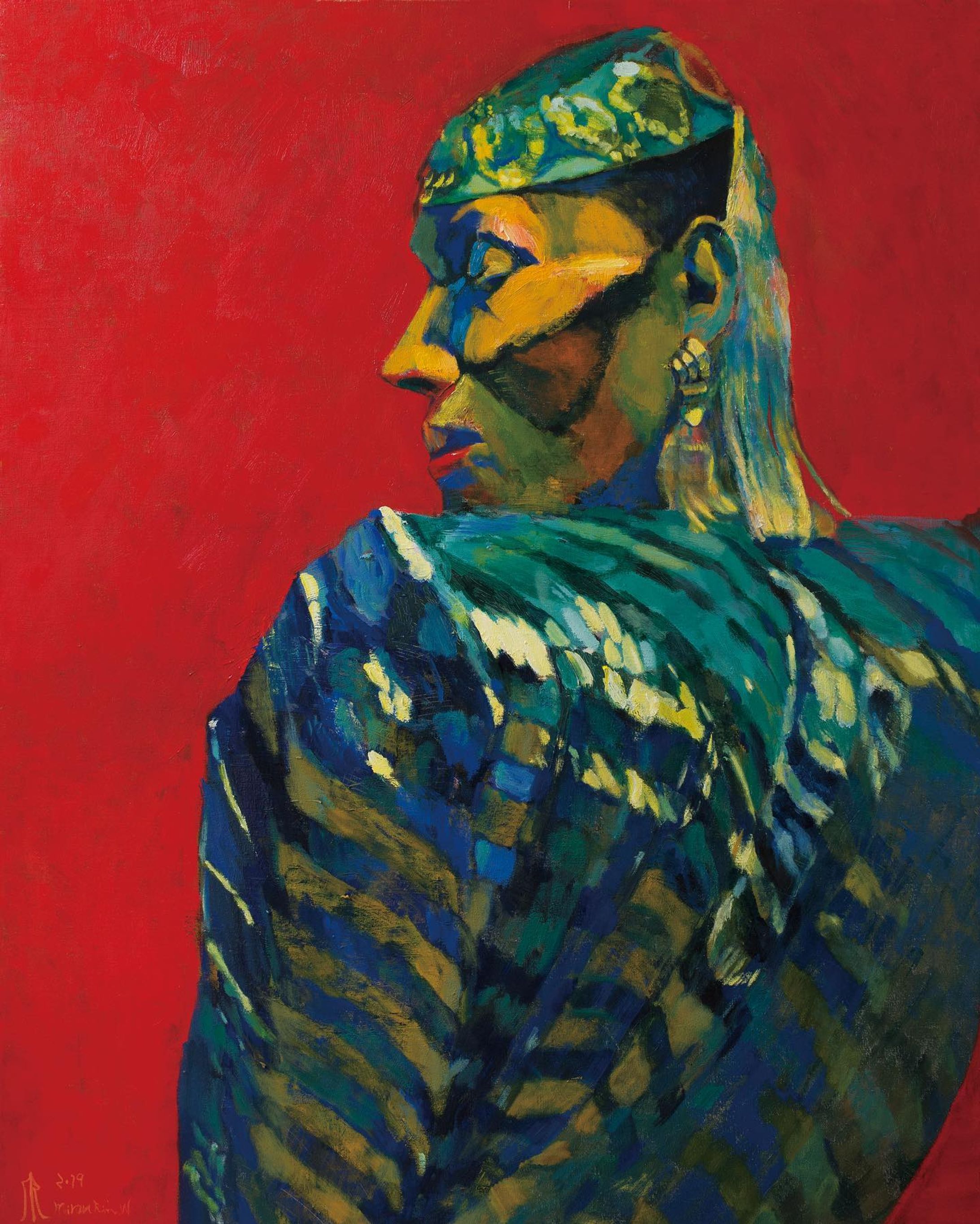 「Pepper LaBeija」 (1948-2003) 
Oil on Canvas 
1,167mm×910mm 
As known as mother of house of LaBeija  and fashion designer.
Born in Bronx.
@delphiangallery  #delphianopencall 
#dragqueen #gay #lgbtq🌈 #art #contemporaryart #oilpainting #pepperlabeija #一日一絵　#fineart #figurativeart-1