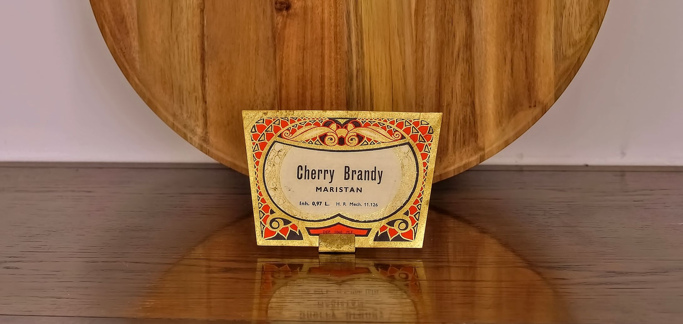 Vintage label "cherry brandy"-1