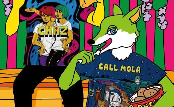 【CHAZ】&【CALL MOLA】フルグラフィックTシャツ🎸😎⚡ #イラスト#絵#アニマル#キャラクター#Tシャツ#スズリ#hot#コアラ#animal#character#illustrator#picture#fashion#yumyum#tshirts#original#goods#グッズ#happy#R&R#rock#bund#music#cheblo