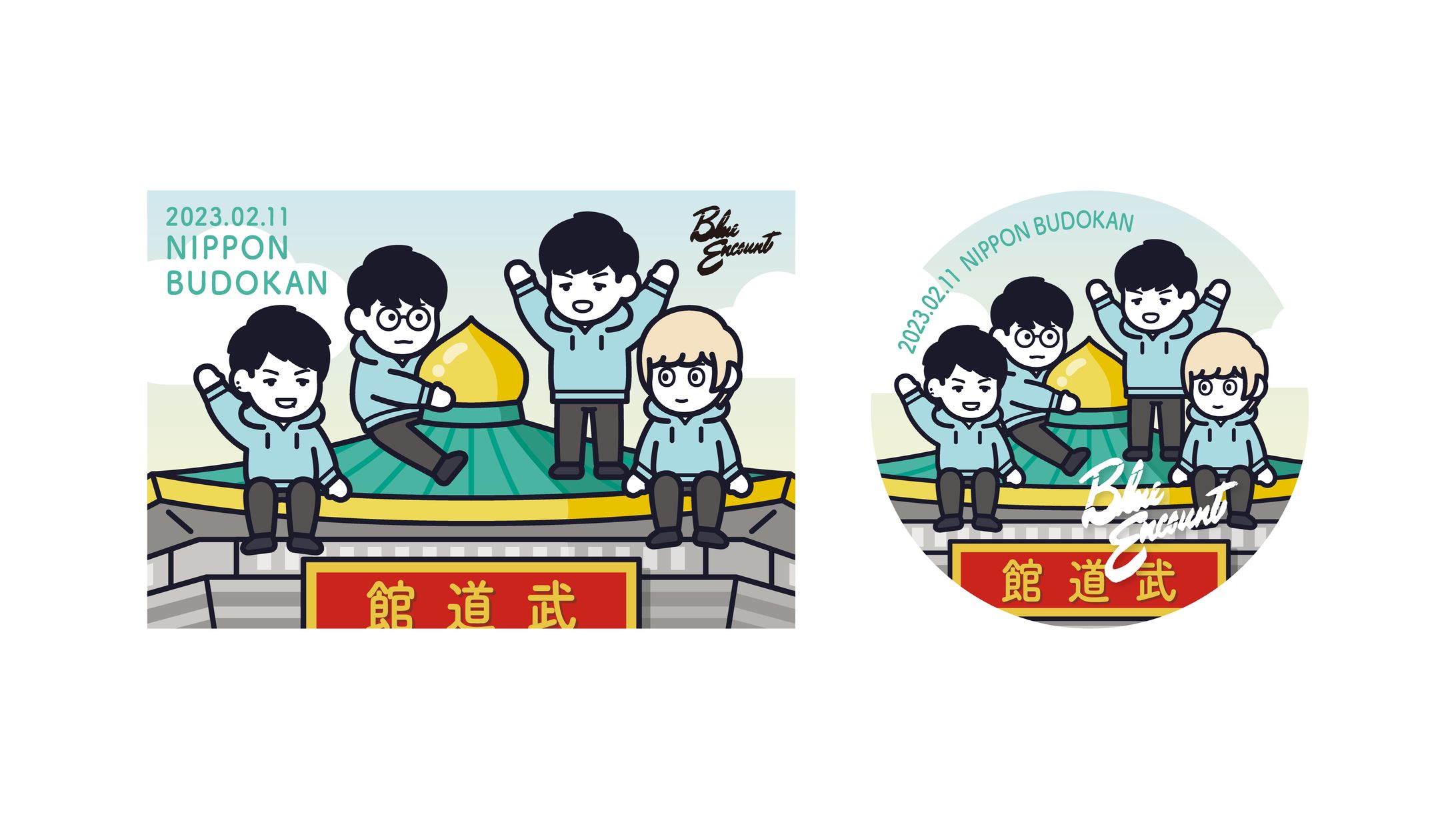 BLUE ENCOUNT 武道館グッズイラスト制作-1