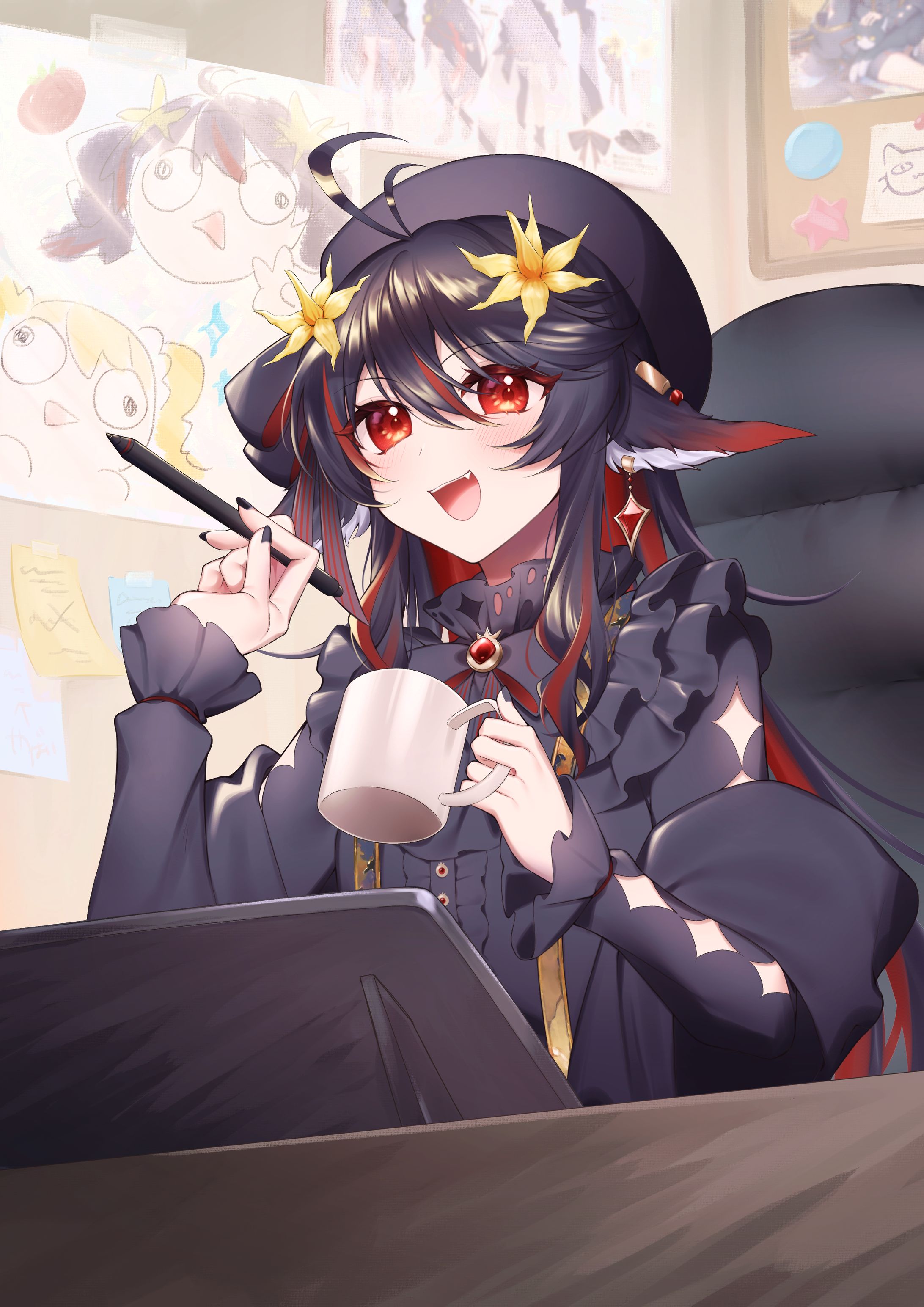 お絵描き中-1