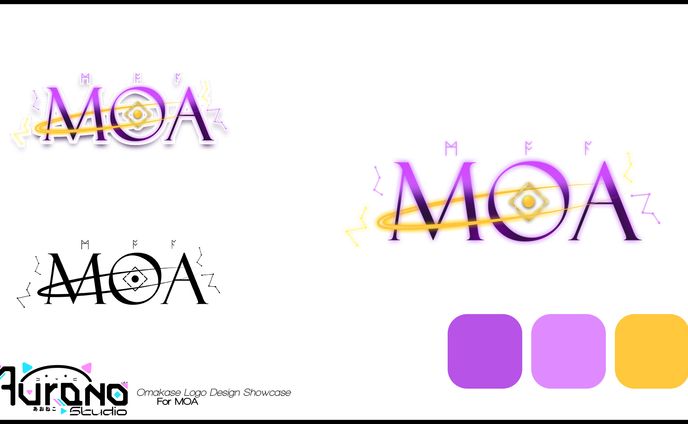 MOA Omakase Vtuber Logo Design