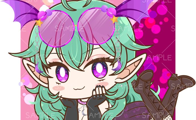 webサイト、ミニキャラクター