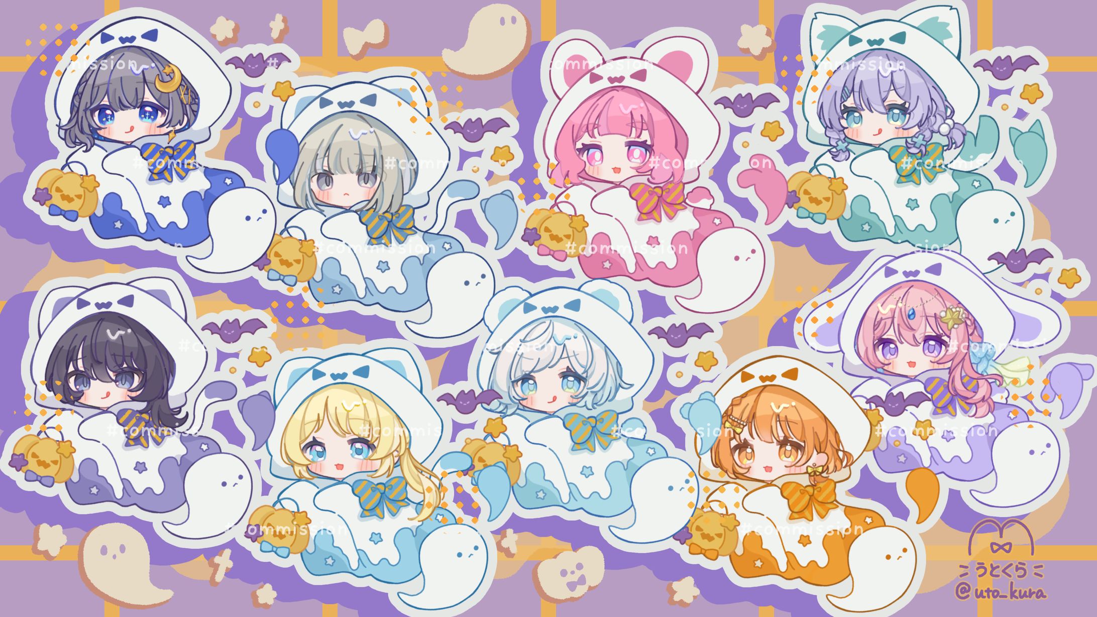 おばけ量産 ＳＤイラスト【量産】-1