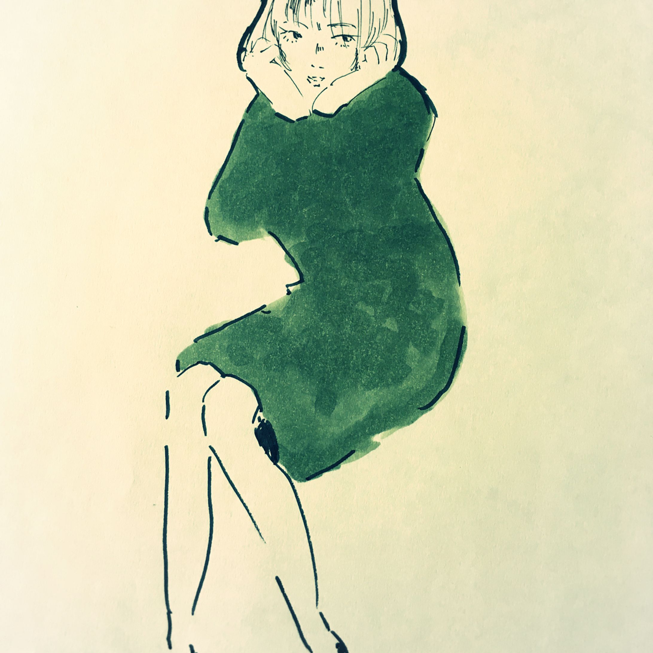 #アナログイラスト  #イラストレーション #コピック-1