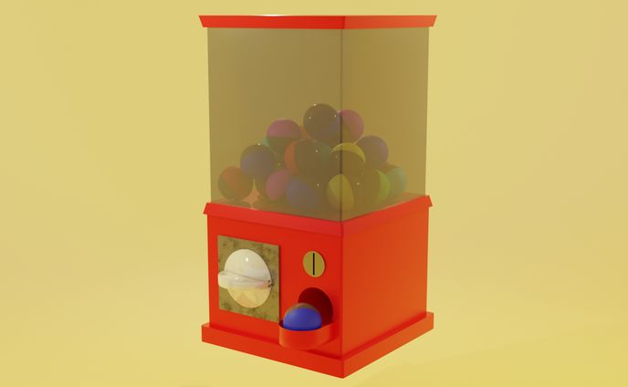 ガシャポン(3D model)