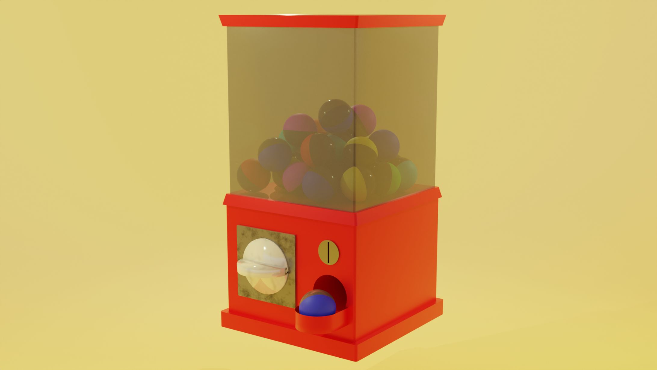 ガシャポン(3D model)-1