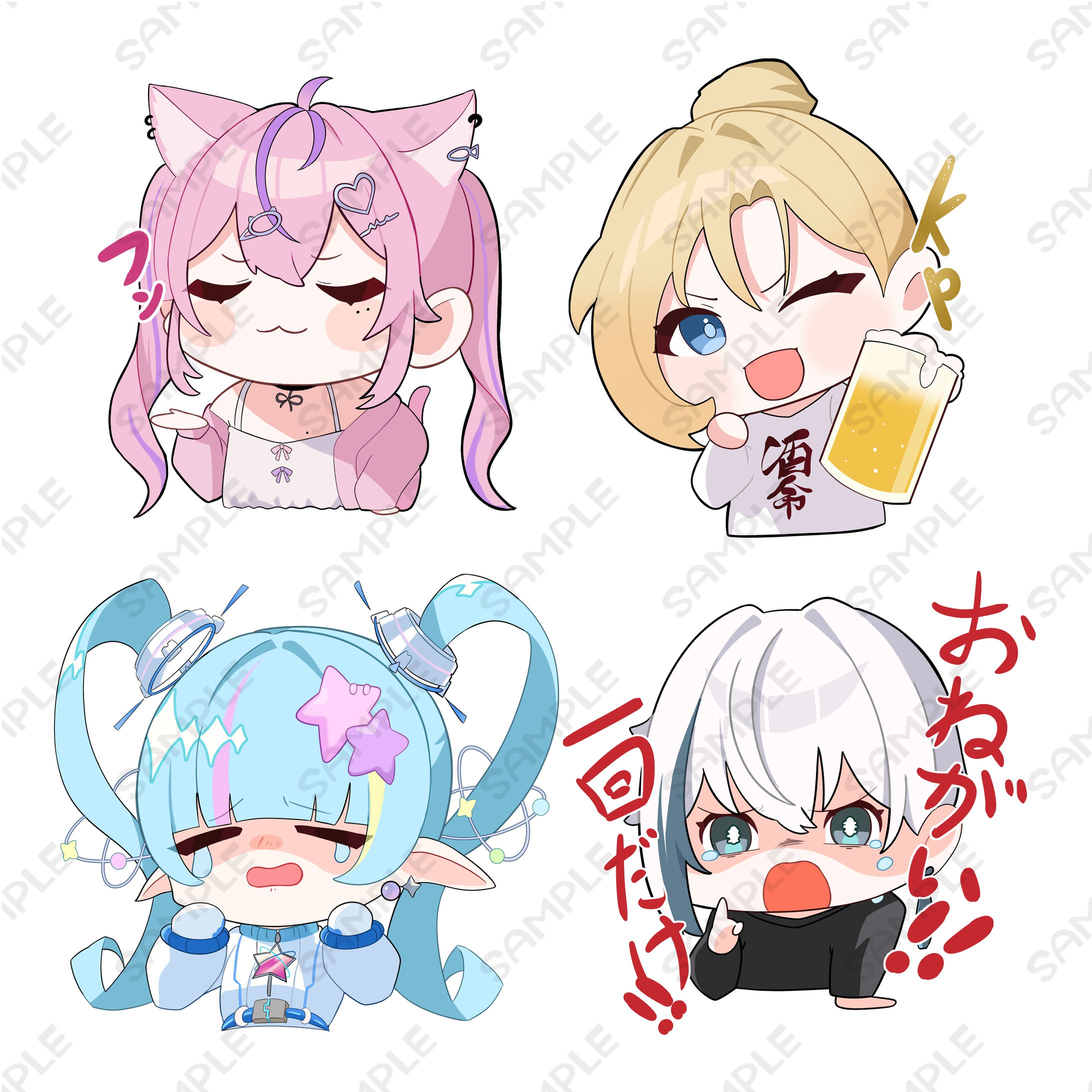 LINEスタンプ風　SDイラスト-1