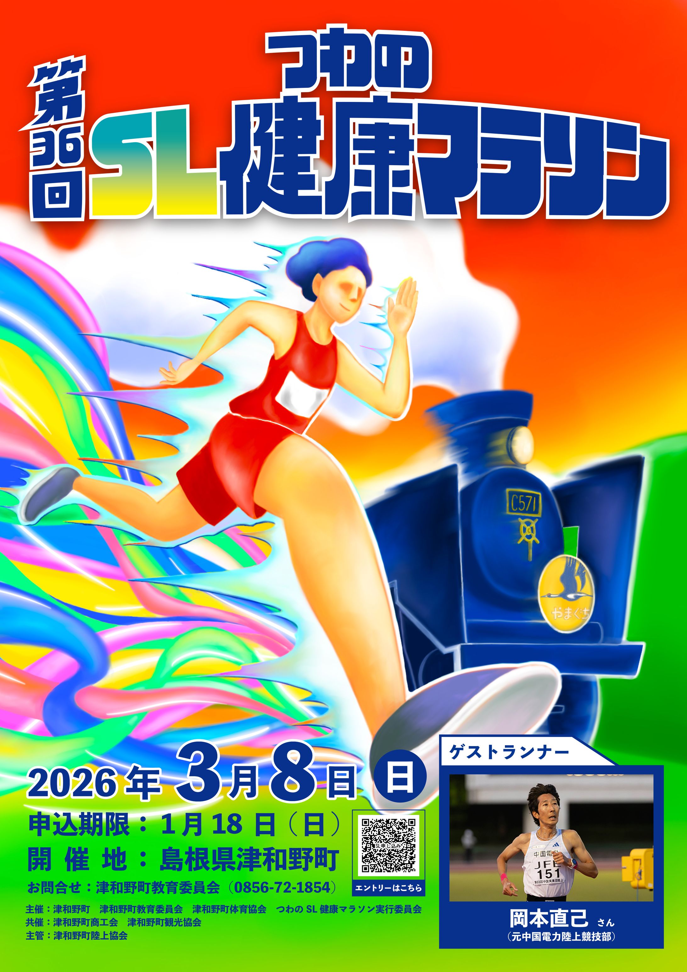 つわのSL健康マラソン 2026ポスター-1