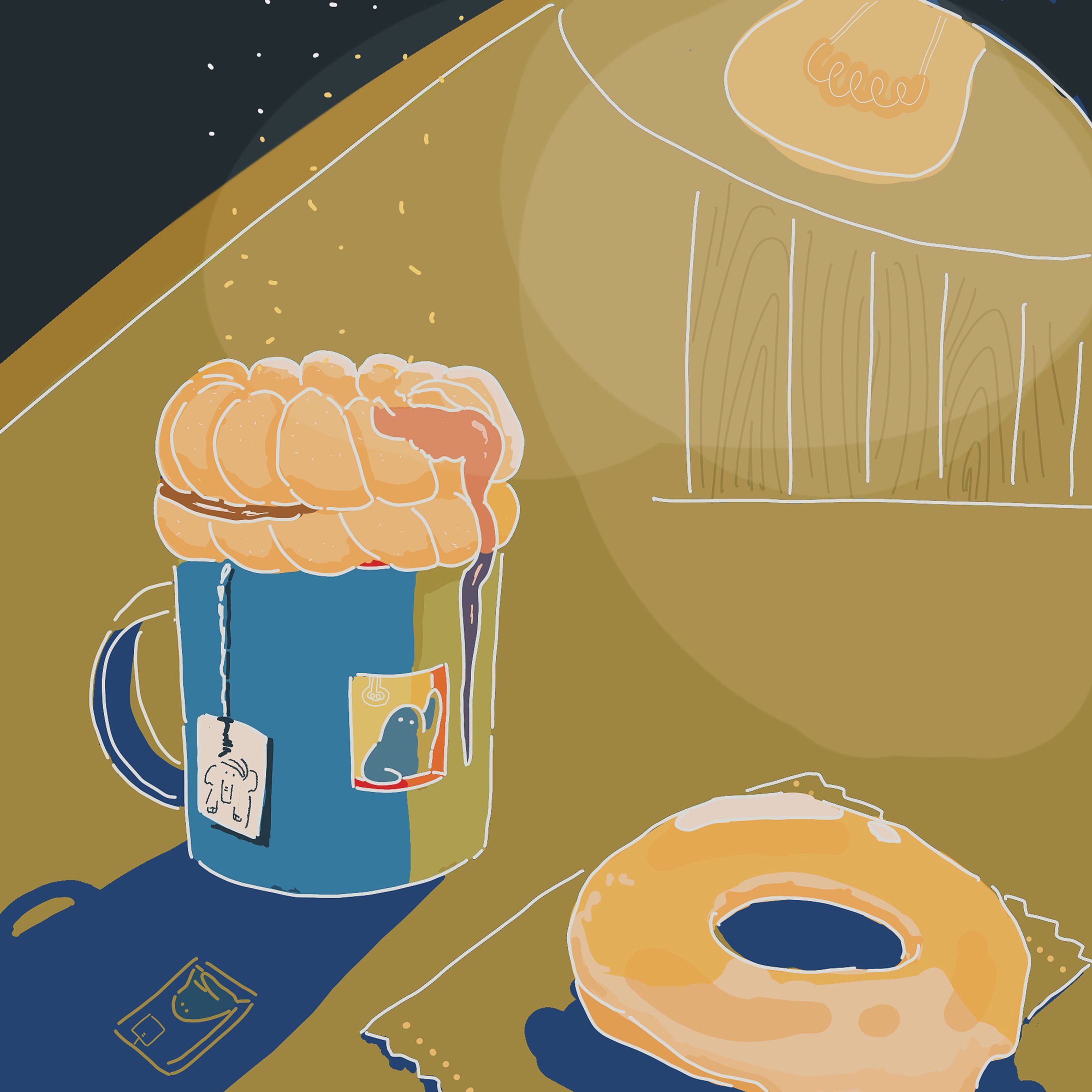 ドーナツとコーヒーの夜-1