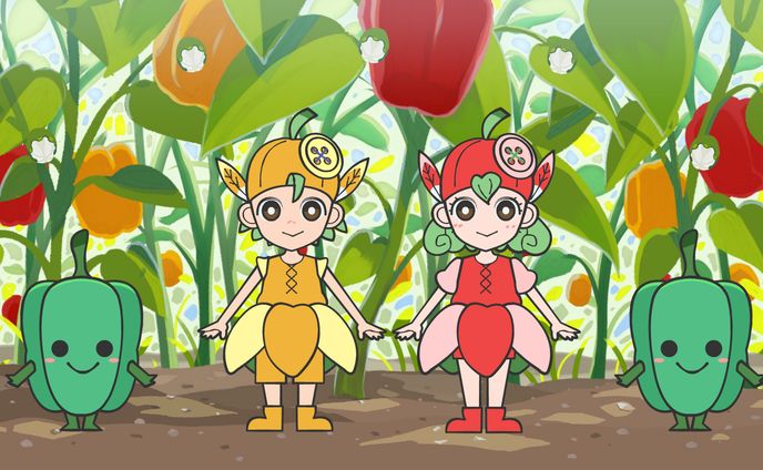 キャラクション様　パプリカキャラクターデザイン