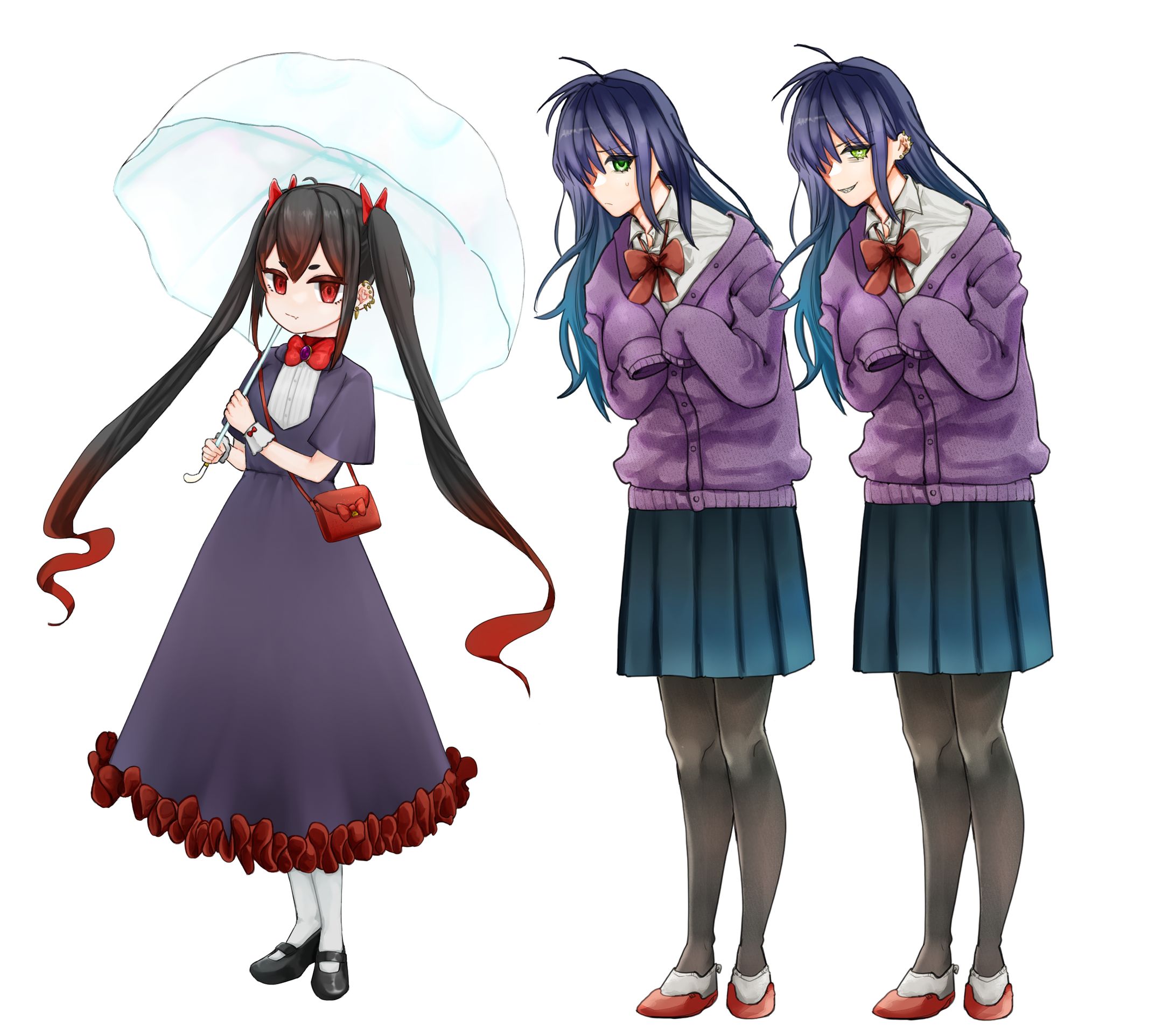 習作立ち絵　少女・女子高生-1