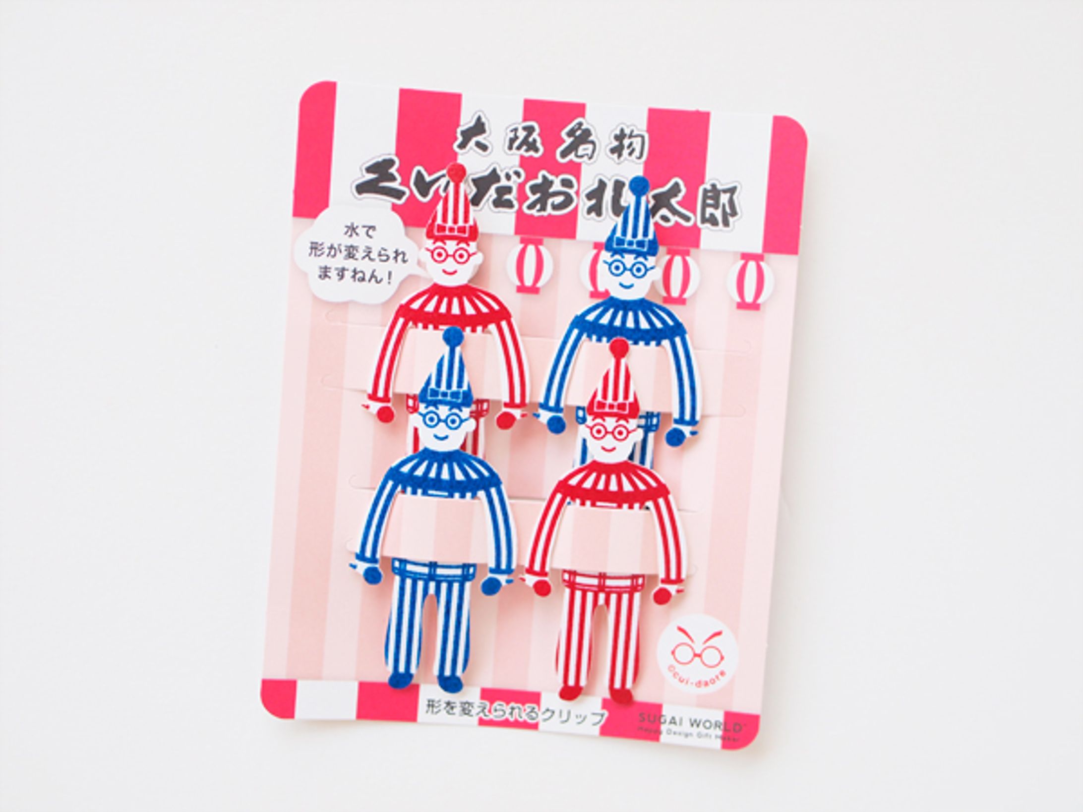 くいだおれ太郎 紙クリップ-1