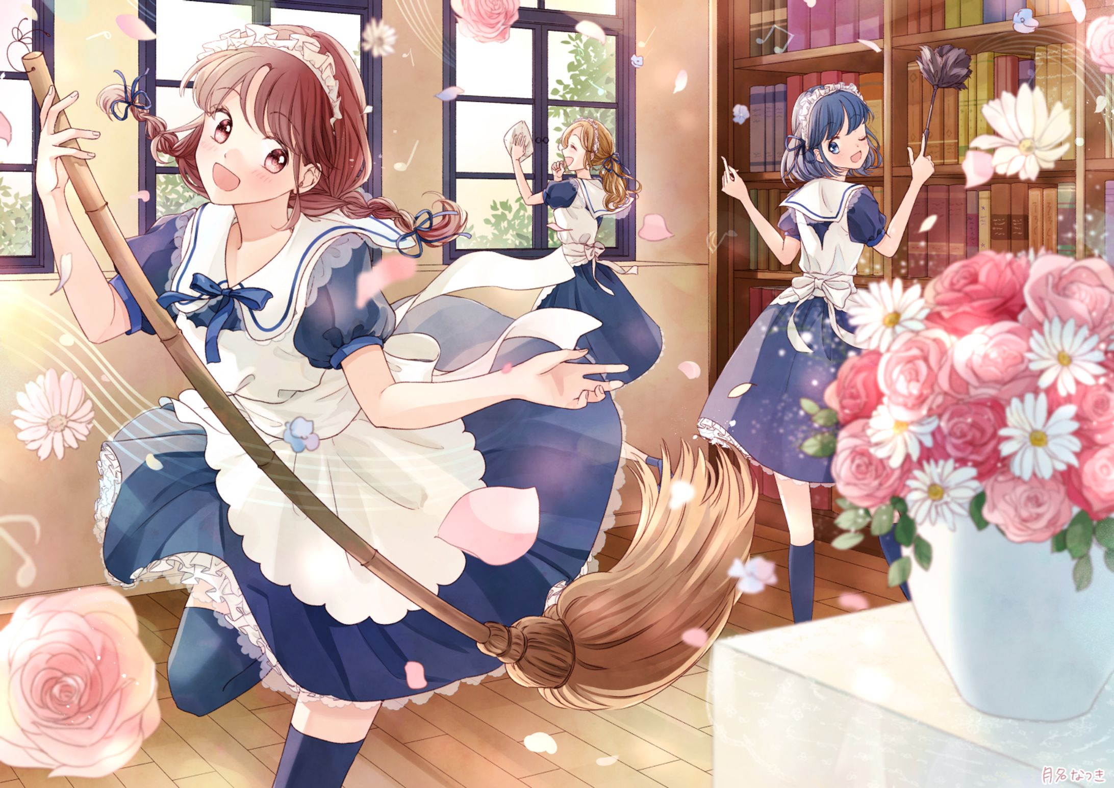 メイドさんのお掃除演奏会-1
