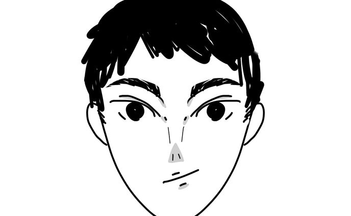 SNSアイコン用の似顔絵イラスト