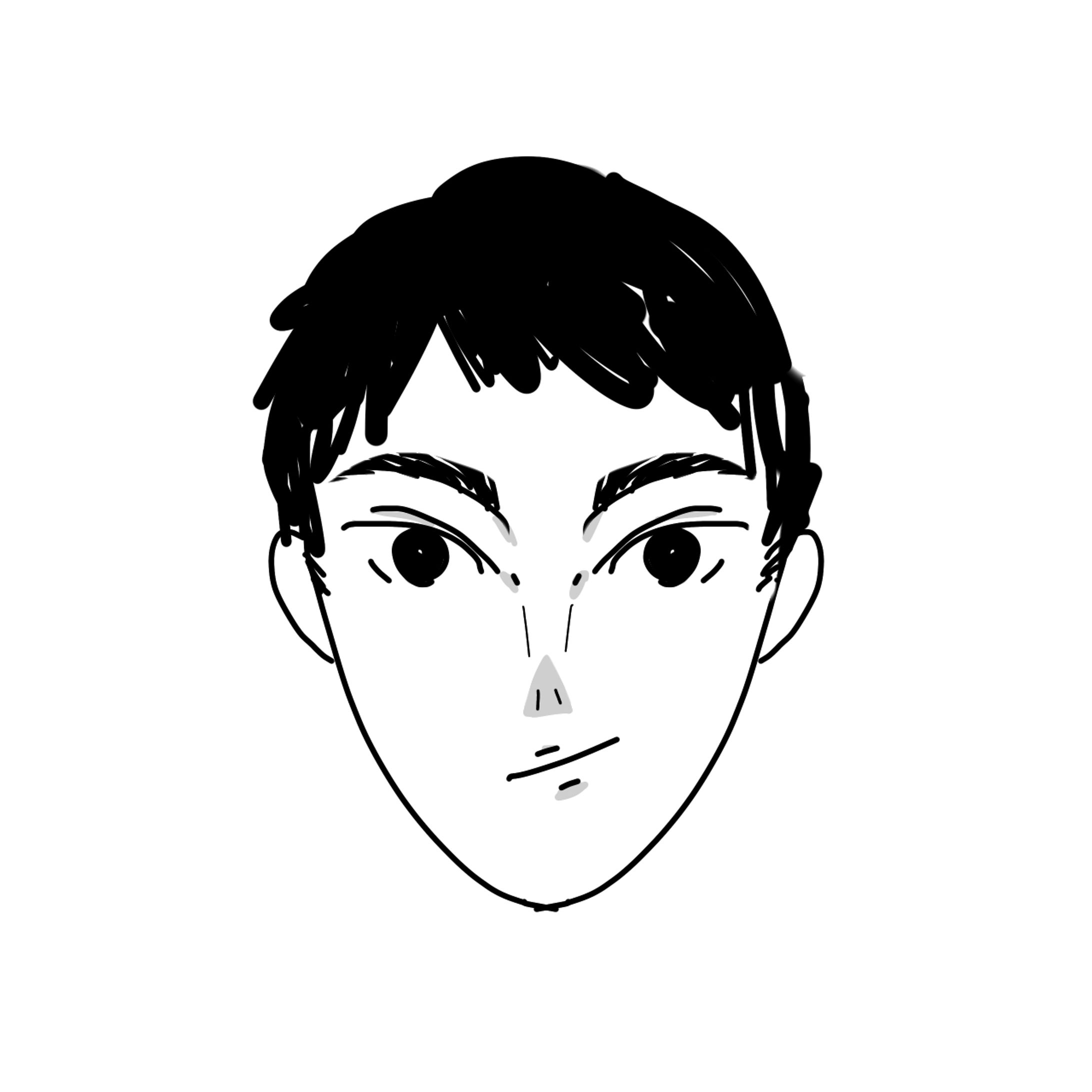 SNSアイコン用の似顔絵イラスト-1